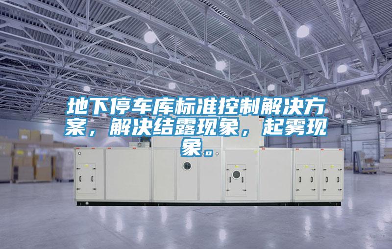 地下停車庫標準控制解決方案，解決結(jié)露現(xiàn)象，起霧現(xiàn)象。