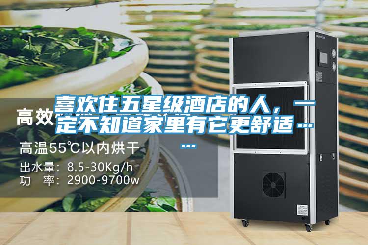 喜歡住五星級酒店的人，一定不知道家里有它更舒適……