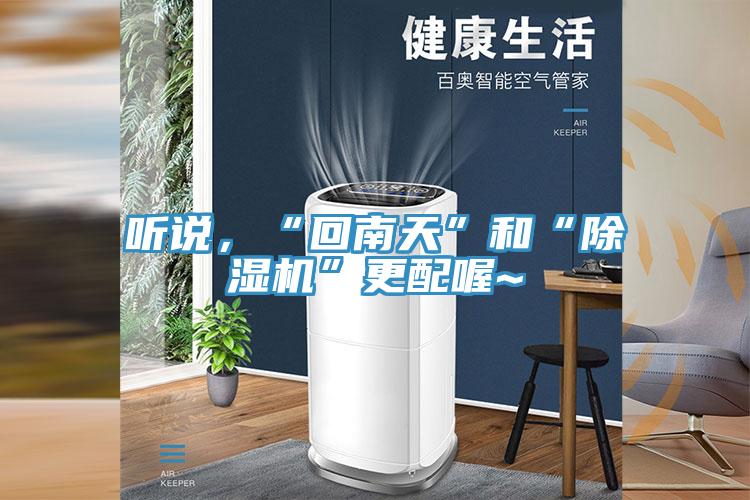 聽說，“回南天”和“除濕機”更配喔~
