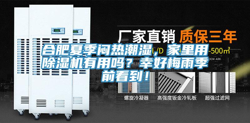 合肥夏季悶熱潮濕，家里用除濕機有用嗎？幸好梅雨季前看到！