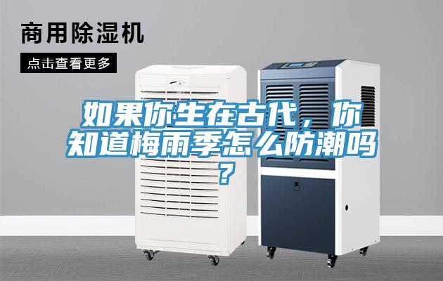 如果你生在古代，你知道梅雨季怎么防潮嗎？