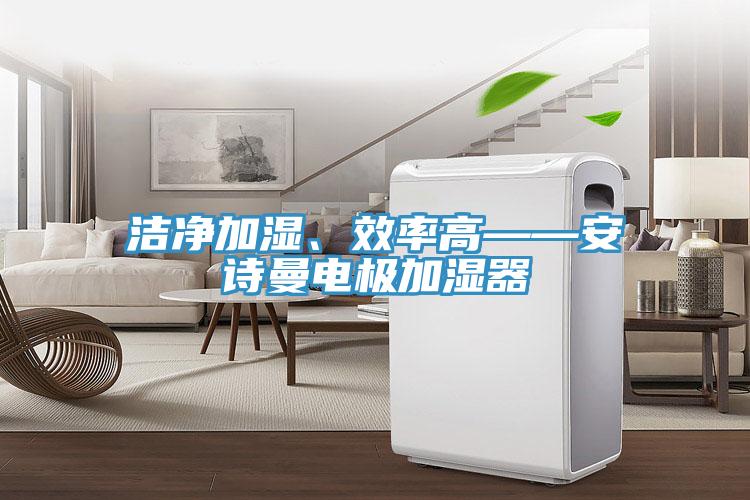 潔凈加濕、效率高——安詩(shī)曼電極加濕器