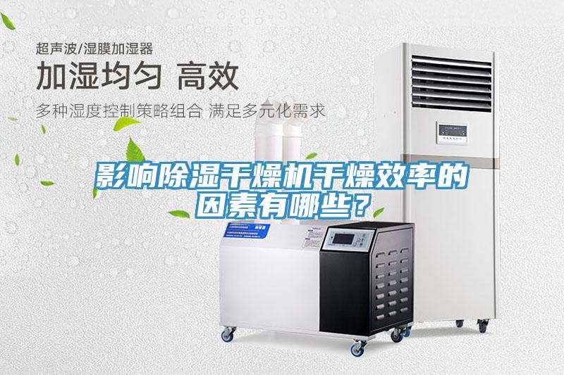 影響除濕干燥機(jī)干燥效率的因素有哪些？