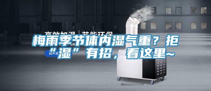 梅雨季節(jié)體內濕氣重？拒“濕”有招，看這里~