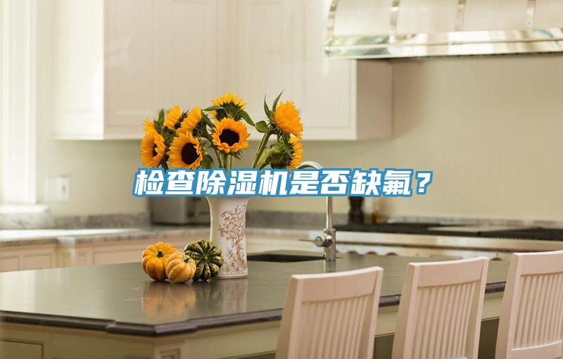 檢查除濕機是否缺氟？