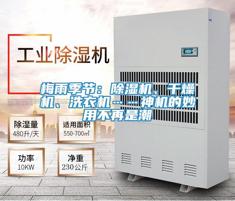 梅雨季節(jié)：除濕機(jī)、干燥機(jī)、洗衣機(jī)……神機(jī)的妙用不再是潮