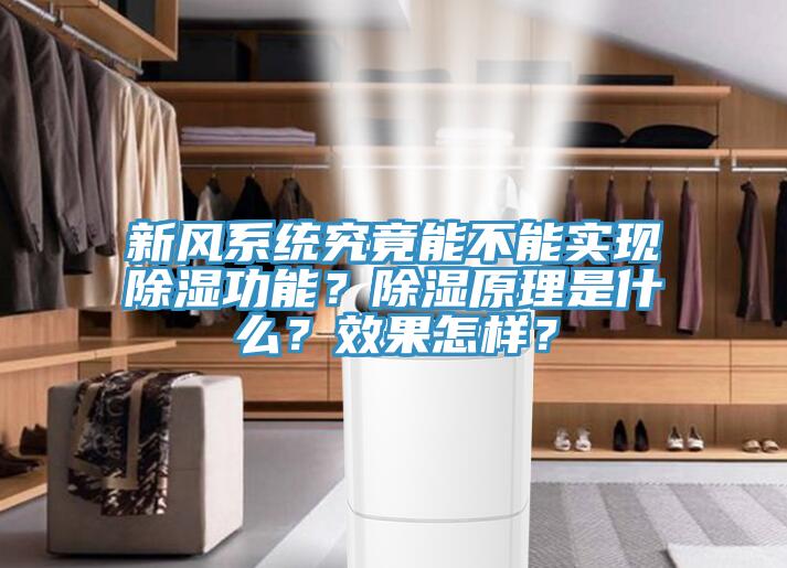 新風(fēng)系統(tǒng)究竟能不能實(shí)現(xiàn)除濕功能？除濕原理是什么？效果怎樣？