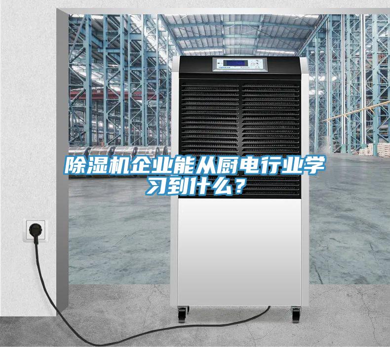 除濕機(jī)企業(yè)能從廚電行業(yè)學(xué)習(xí)到什么？