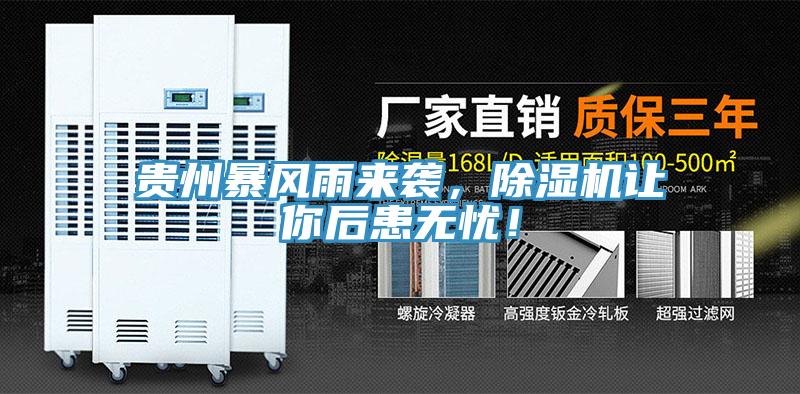 貴州暴風(fēng)雨來(lái)襲，除濕機(jī)讓你后患無(wú)憂(yōu)！