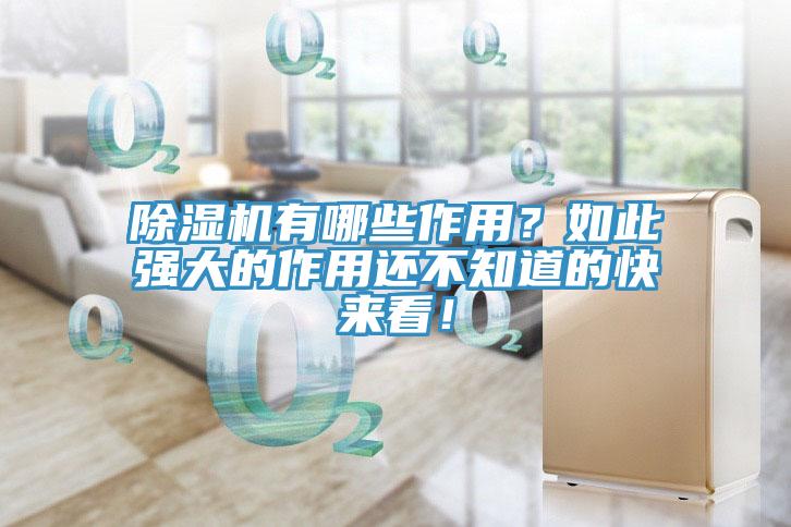 除濕機(jī)有哪些作用？如此強(qiáng)大的作用還不知道的快來看！