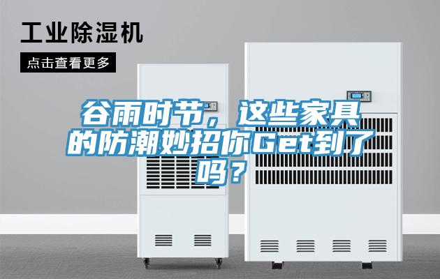 谷雨時(shí)節(jié)，這些家具的防潮妙招你Get到了嗎？