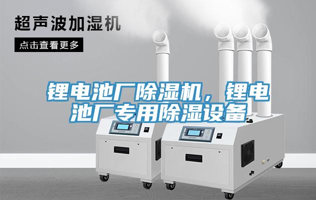 鋰電池廠除濕機，鋰電池廠專用除濕設(shè)備