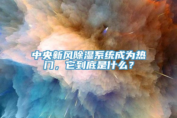 中央新風(fēng)除濕系統(tǒng)成為熱門，它到底是什么？