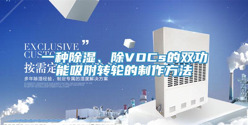 一種除濕、除VOCs的雙功能吸附轉(zhuǎn)輪的制作方法