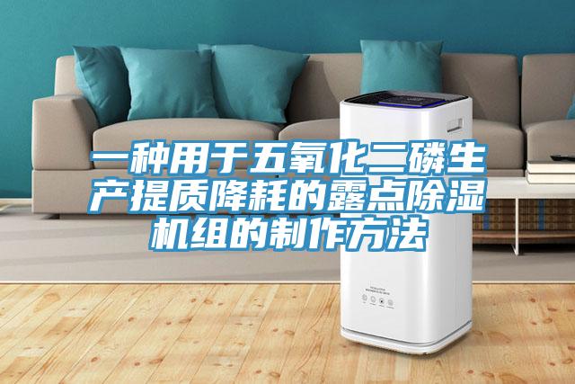 一種用于五氧化二磷生產(chǎn)提質降耗的露點除濕機組的制作方法
