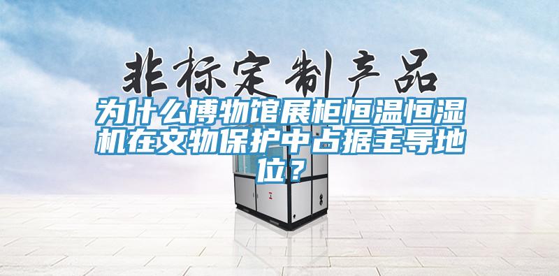 為什么博物館展柜恒溫恒濕機在文物保護中占據主導地位？