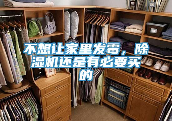 不想讓家里發(fā)霉，除濕機還是有必要買的