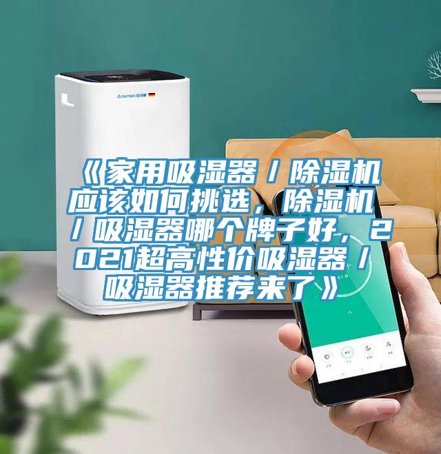 《家用吸濕器／除濕機(jī)應(yīng)該如何挑選，除濕機(jī)／吸濕器哪個(gè)牌子好，2021超高性價(jià)吸濕器／吸濕器推薦來了》