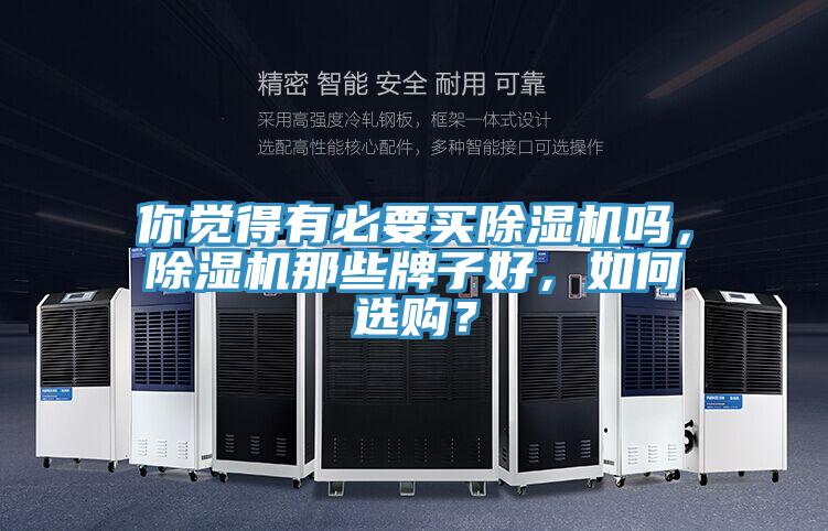 你覺得有必要買除濕機嗎，除濕機那些牌子好，如何選購？