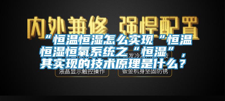 “恒溫恒濕怎么實(shí)現(xiàn)“恒溫恒濕恒氧系統(tǒng)之“恒濕”，其實(shí)現(xiàn)的技術(shù)原理是什么？
