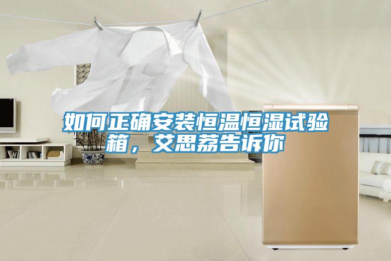 如何正確安裝恒溫恒濕試驗(yàn)箱，艾思荔告訴你