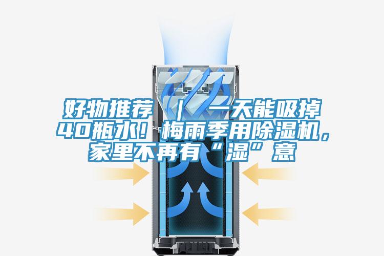 好物推薦 ｜ 一天能吸掉40瓶水！梅雨季用除濕機(jī)，家里不再有“濕”意