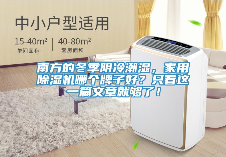 南方的冬季陰冷潮濕，家用除濕機哪個牌子好？只看這一篇文章就夠了！