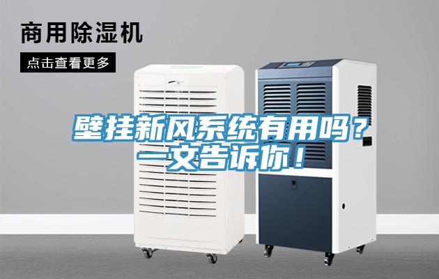 壁掛新風系統(tǒng)有用嗎？一文告訴你！