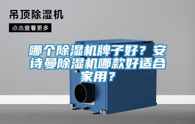 哪個除濕機牌子好？安詩曼除濕機哪款好適合家用？