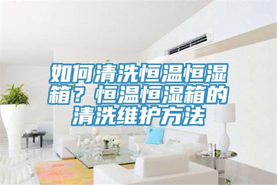 如何清洗恒溫恒濕箱？恒溫恒濕箱的清洗維護(hù)方法