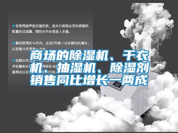 商場(chǎng)的除濕機(jī)、干衣機(jī)、抽濕機(jī)、除濕劑銷售同比增長(zhǎng)一兩成