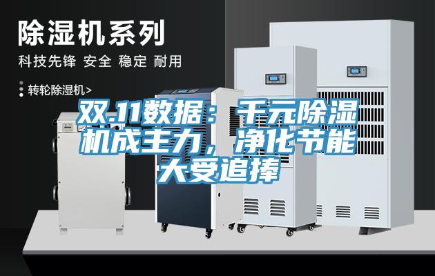 雙.11數(shù)據(jù)：千元除濕機成主力，凈化節(jié)能大受追捧