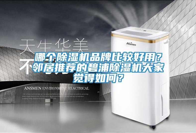 哪個除濕機品牌比較好用？鄰居推薦的碧浦除濕機大家覺得如何？