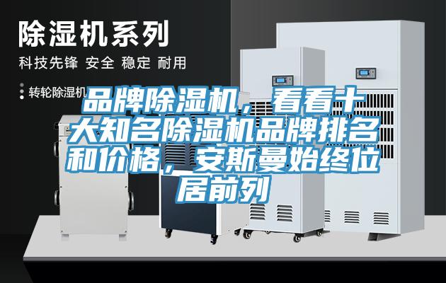 品牌除濕機，看看十大知名除濕機品牌排名和價格，安斯曼始終位居前列