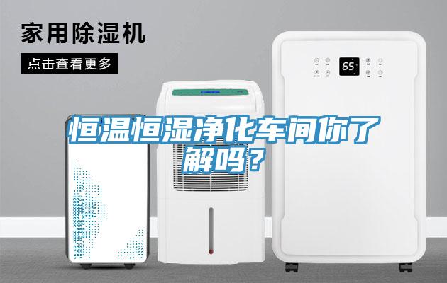 恒溫恒濕凈化車(chē)間你了解嗎？