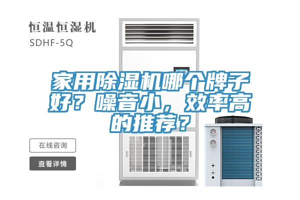 家用除濕機(jī)哪個牌子好？噪音小，效率高的推薦？