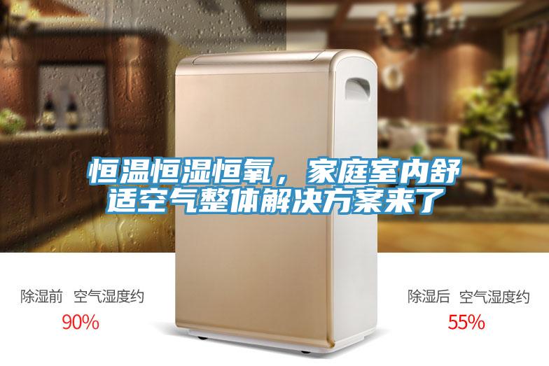 恒溫恒濕恒氧，家庭室內(nèi)舒適空氣整體解決方案來了