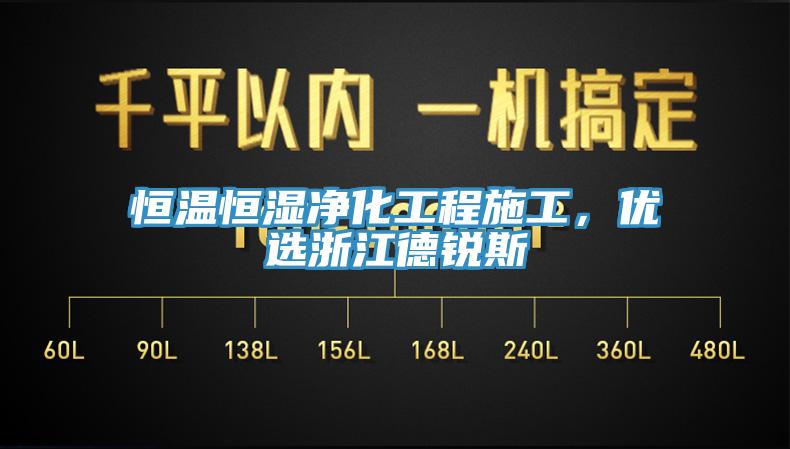 恒溫恒濕凈化工程施工，優(yōu)選浙江德銳斯