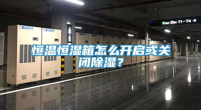 恒溫恒濕箱怎么開啟或關(guān)閉除濕？