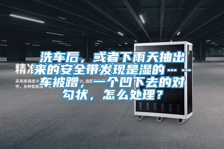 洗車后，或者下雨天抽出來的安全帶發(fā)現(xiàn)是濕的……車被蹭，一個凹下去的對勾狀，怎么處理？
