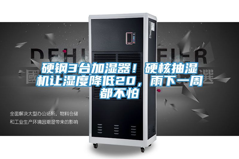 硬鋼3臺(tái)加濕器！硬核抽濕機(jī)讓濕度降低20，雨下一周都不怕