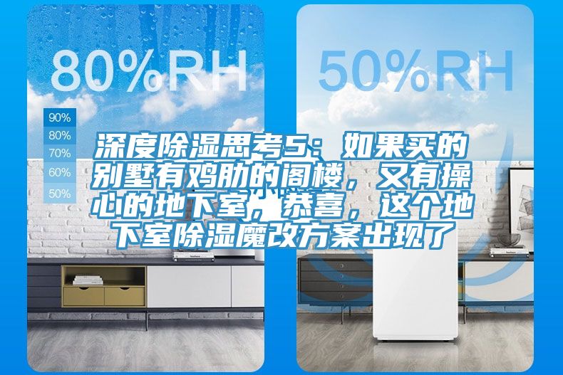 深度除濕思考5：如果買的別墅有雞肋的閣樓，又有操心的地下室，恭喜，這個地下室除濕魔改方案出現(xiàn)了