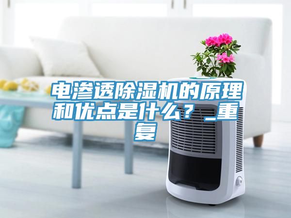 電滲透除濕機的原理和優(yōu)點是什么？_重復
