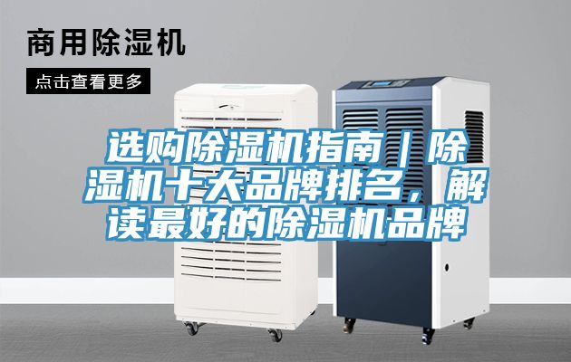 選購(gòu)除濕機(jī)指南｜除濕機(jī)十大品牌排名，解讀最好的除濕機(jī)品牌