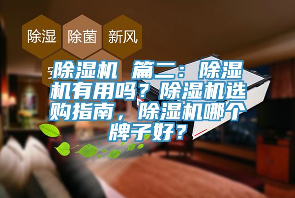除濕機(jī) 篇二：除濕機(jī)有用嗎？除濕機(jī)選購(gòu)指南，除濕機(jī)哪個(gè)牌子好？