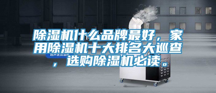 除濕機(jī)什么品牌最好，家用除濕機(jī)十大排名大巡查，選購除濕機(jī)必讀。