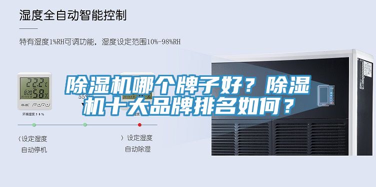 除濕機哪個牌子好？除濕機十大品牌排名如何？
