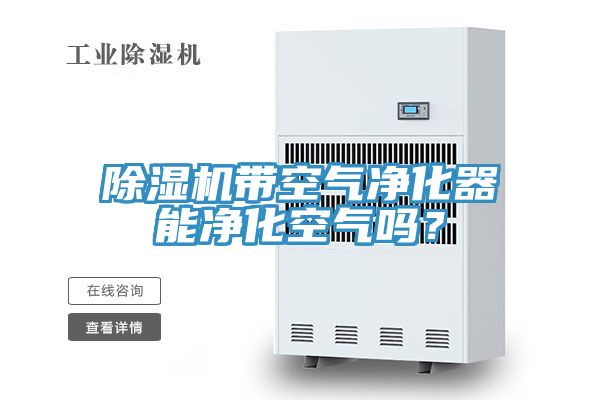 除濕機(jī)帶空氣凈化器能凈化空氣嗎？
