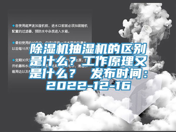 除濕機(jī)抽濕機(jī)的區(qū)別是什么？工作原理又是什么？ 發(fā)布時間：2022-12-16