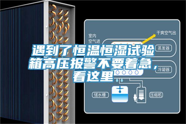 遇到了恒溫恒濕試驗(yàn)箱高壓報警不要著急，看這里